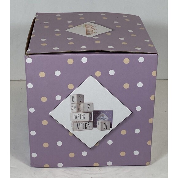 Baby Milestone Blocks Farmhouse Finish - Picture 2 of 3